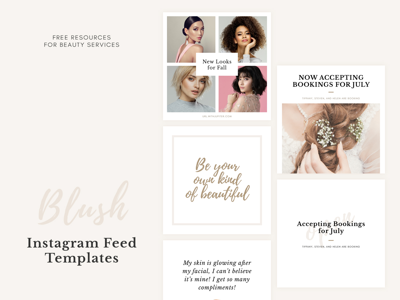 Blush–Instagram Feed Template Pack of 12